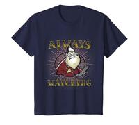 Disney Pixar Monsters Inc. Roz Always Watching Portrait T-Shirt, Youth, Navy Blue, Small