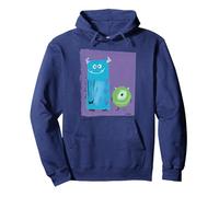 Disney Pixar Monsters Inc Sulley Mike Nierva Pullover Hoodie, Adult Unisex, Navy Blue, X-Large
