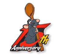 Disney Pixar Ratatouille 15th Anniversary Limited Edition Enamel Pin | Exclusive | Metal Brooch Badge Accessories For Wearing On Backpacks, Clothes, Hats