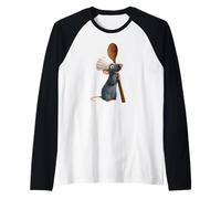 Disney Pixar Ratatouille Chef Remy with Spoon Raglan Baseball Tee