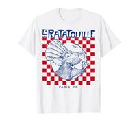 Disney Pixar Ratatouille Remy Paris Checkerboard T-Shirt, Men, White, 6X-Large