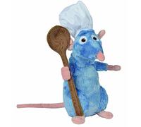 Disney - Pixar Ratatouille Remy Plush Toy with Hat and Spoon 25 cm, 5874986, 2 Units (Pack of 1)