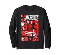 Disney Pixar The Incredibles 2 Retro Comic Style Collage Long Sleeve T-Shirt
