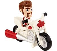Disney Pixar Toy Story 4 Duke Caboom Mini Figure Age 3+ with Stunt Bike Vehicle, Compact for Home and On-the-Go Play