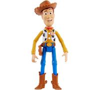 Disney Pixar Toy Story 4 True Talkers Woody Figure, 9.2" Tall Posable, Talking Character Figure with Authentic Movie-Inspired Look and 15+ Phrases