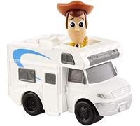 Disney Pixar Toy Story 4 Woody Mini Figure Age 3+ with RV Vehicle, Compact for Home and On-the-Go Play