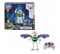 Mattel Disney and Pixar Toy Story 5 Flying RC, Hi-Tech Edition Buzz Lightyear Remote Controlled Electronic Split Wing Space Ranger, JKV53