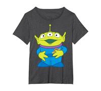 Disney Pixar Toy Story Aliens Pocket Logo T-Shirt, Women's Plus, Dark Heather Grey, 3X