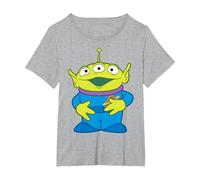 Disney Pixar Toy Story Aliens Pocket Logo T-Shirt, Women's Plus, Heather Grey, 1X