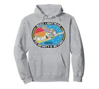Disney Pixar Toy Story Buzz Lightyear 1995 Logo Pullover Hoodie, Adult Unisex, Heather Grey, X-Large