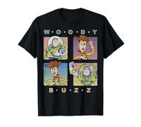 Disney Pixar Toy Story Woody And Buzz Four Square T-Shirt