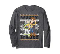 Disney Pixar Toy Story Woody Buzz Ugly Christmas Long Sleeve T-Shirt