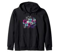 Disney Pixar Turning Red Mei Panda Rage Letter Grab Zip Hoodie