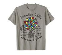 Disney Pixar Up Colourful Balloon Silhouette Falls T-Shirt T-Shirt