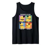 Disney Pixar Up Dug Thoughts Of Dog Expressions Box Up Tank Top