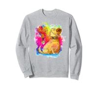 Disney Pixar Up Dug Watercolor Rainbow C1 Sweatshirt