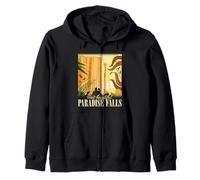 Disney Pixar Up Visit Beautiful Paradise Falls Portrait Zip Hoodie