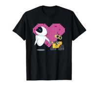 Disney Pixar Wall-E and Eve Geometric Heart T-Shirt