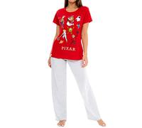 Disney Pixar Womens Pyjamas Toy Story and Incredibles Red XX-Large