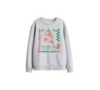 Disney Pizza Planet Aliens Kids Sweatshirt, Athletic Heather in Light Grey | Size: 9-11 Years Disney Light Grey 9-11 Years