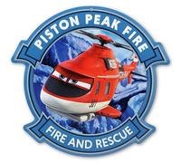 Disney Planes Piston Peak Fire Embossed Metal Sign - Fun Planes Wall Decor for Bedroom or Play Room