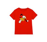 Disney Pluto Santa Hat Kids T-Shirt, Red | Size: 7-8 Years Disney Red 7-8 Years