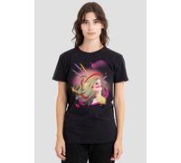 Disney Women's Pocahontas Airbrush T-Shirt, Black | Size: Small Disney Black S