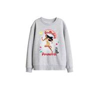 Disney Pocahontas Birthday Princess With Meeko Kids Sweat, Athletic Heather in Light Grey | Size: 5-6 Years Disney Light Grey 5-6 Years