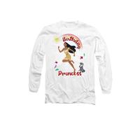 Disney Pocahontas Birthday Princess With Meeko Long Sleeve T-Shirt, White | Size: Medium Disney White M