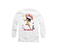 Disney Pocahontas Birthday Princess With Meeko Long Sleeve T-Shirt, White White