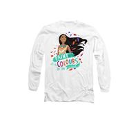 Disney Pocahontas Colours of the Wind Long Sleeve T-Shirt, White | Size: Medium Disney White M