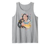 Disney Pocahontas Dreamcatcher Watercolor Tank Top, Men, Heather Grey, X-Large