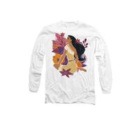 Disney Pocahontas Flowers Long Sleeve T-Shirt, White | Size: Small Disney White S