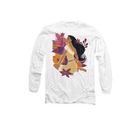 Disney Pocahontas Flowers Long Sleeve T-Shirt, White White XL