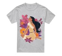 Disney Pocahontas Flowers T-Shirt Grey Grey M