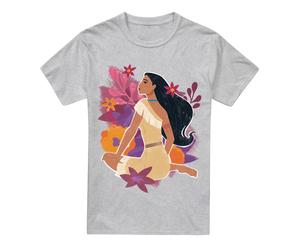 Disney Pocahontas Flowers T-Shirt Grey | Size: Small Disney Grey S