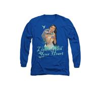 Disney Pocahontas Listen With Your Heart Long Sleeve T-Shirt, Royal Royal L