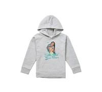 Disney Pocahontas Listen With Your Heart Youth Kids Pull-Over Hoodie, Athletic Heather in Grey | Size: 12-13 Years Disney Grey 12-13 Years