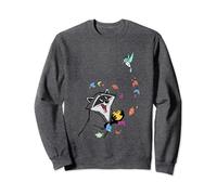 Disney Pocahontas Meeko Flit Colorful Leafs Fall Sweatshirt