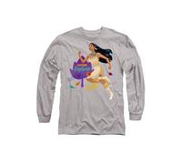 Disney Pocahontas Natural Explorer Long Sleeve T-Shirt, Athletic Heather in Light Grey | Size: 2XL Disney Light Grey 2XL