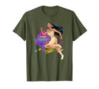 Disney Pocahontas Natural Explorer T-Shirt, Men, Olive Green, Small