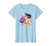 Disney Pocahontas Natural Explorer T-Shirt, Women, Baby Blue, Large