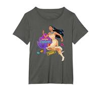 Disney Pocahontas Natural Explorer T-Shirt, Women's Plus, Asphalt Grey, 1X