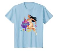Disney Pocahontas Natural Explorer T-Shirt, Youth, Baby Blue, Medium