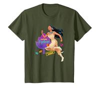 Disney Pocahontas Natural Explorer T-Shirt, Youth, Olive Green, Large