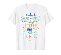 Disney Pocahontas Right Path Quote T-Shirt, Men, White, 4X-Large