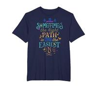 Disney Pocahontas Right Path Quote T-Shirt, Men's Big and Tall, Navy Blue, 5X Tall