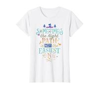 Disney Pocahontas Right Path Quote T-Shirt, Women, White, Medium