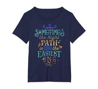 Disney Pocahontas Right Path Quote T-Shirt, Women's Plus, Navy Blue, 4X