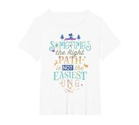 Disney Pocahontas Right Path Quote T-Shirt, Women's Plus, White, 4X